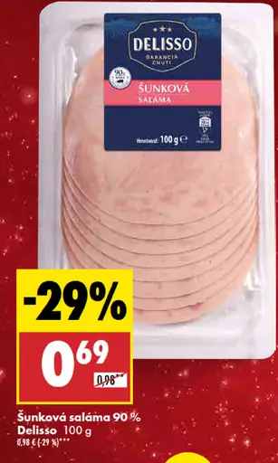 Delisso šunková saláma