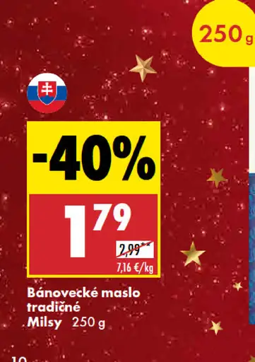 Milsy Bánovecké maslo tradičné