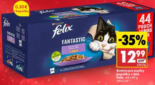 Felix Krmivo pre mačky v želé kapsička