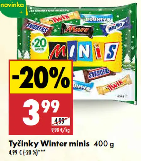 Tyčinky Winter minis