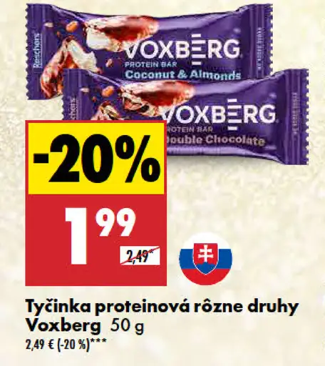 Tyčinka proteínová rôzne druhy Voxberg