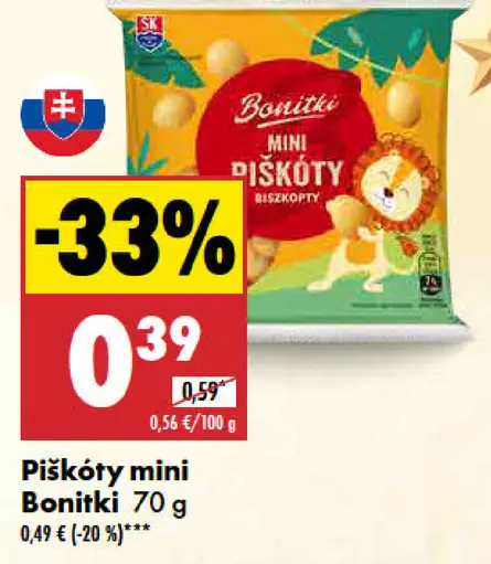 Bonitki mini piškóty