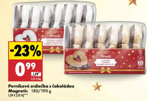 Magnetic Perníkové srdiečka s čokoládou
