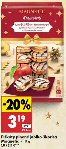 Magnetic Piškóty plnené jablko-škorica