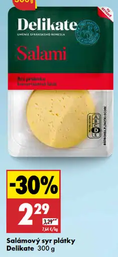 Delikate Salamový syr plátky