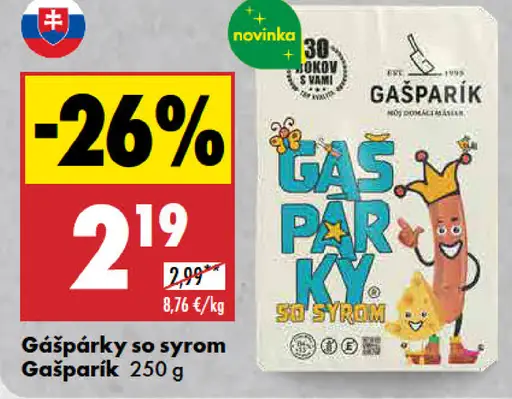 Gašpárky so syrom
