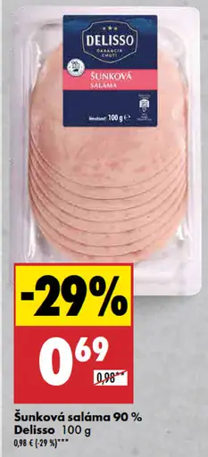 Delisso šunková saláma