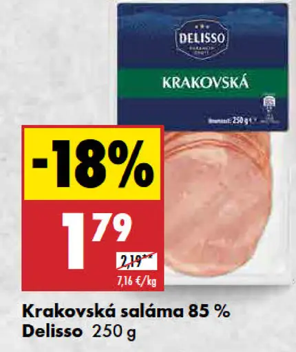 Delisso Krakovská saláma