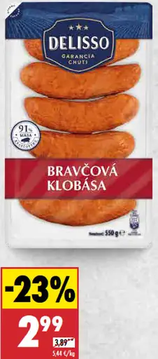 Delisso Bravčová klobása