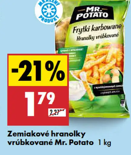 Zemiakové hranolky vrúbkované Mr. Potato