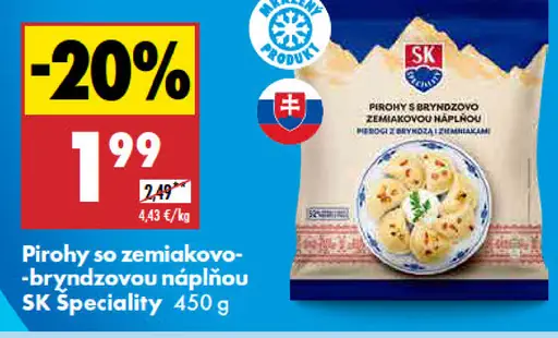 SK Špeciality Pirohy so zemiakovo-bryndzovou náplňou