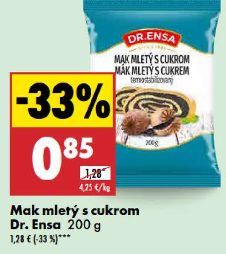 Mak mletý s práškovým cukrom