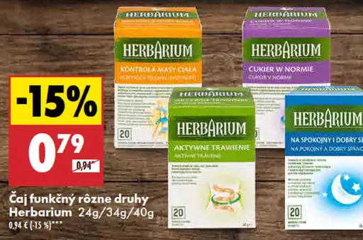 Herbarium Čaj funkčný rôzne druhy