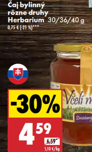 Herbarium Čaj bylinný rôzne druhy