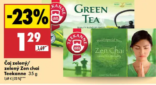 Teekanne zelený/zen chai čaj