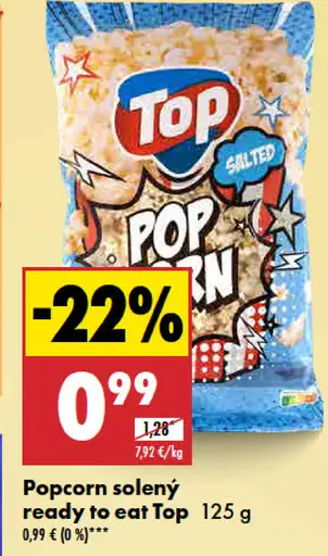 Top Popcorn solený ready to eat