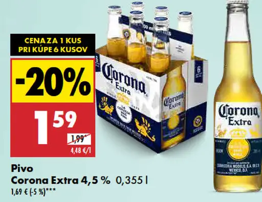 Corona Pivo Extra 4,5 %