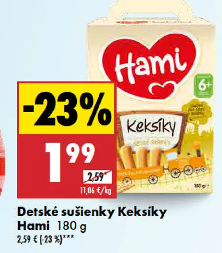 Hami Detské sušienky Keksíky