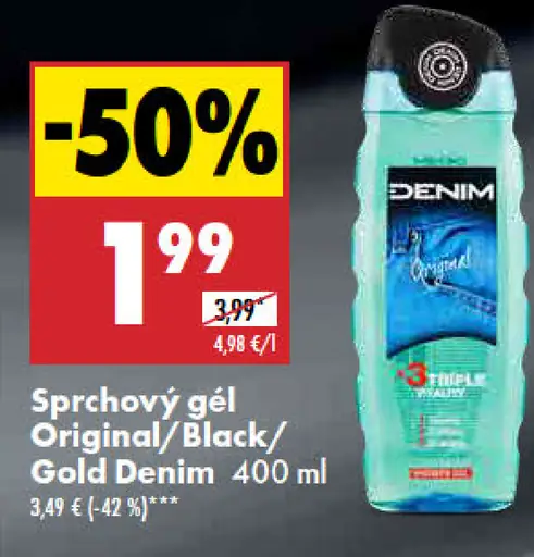 Denim Original/Black/Gold