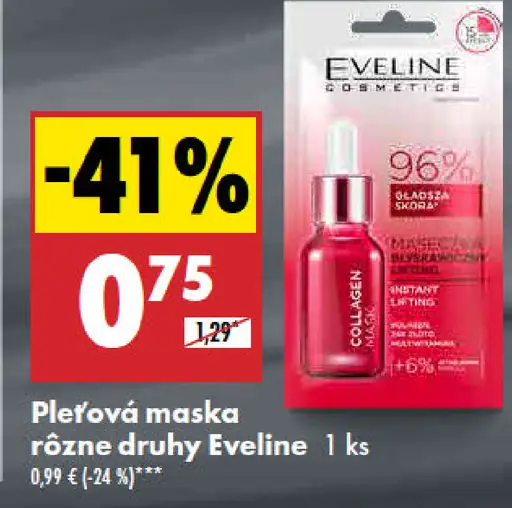 Eveline pleťová maska