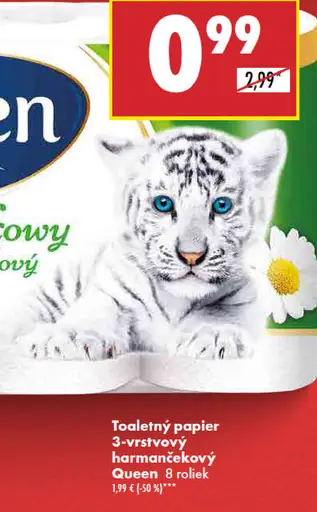 Queen Toaletný papier harmančekový