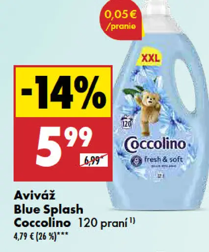 Coccolino Aviváž Blue Splash