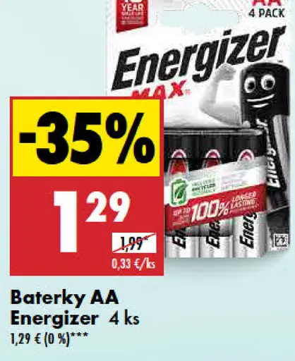 Energizer batérie AA 4 ks