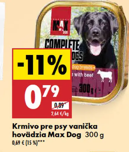 Max Dog Krmivo pre psy vanička hydinová