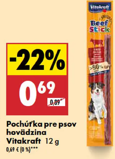 Vitakraft Pochúřka pre psov hovädzina