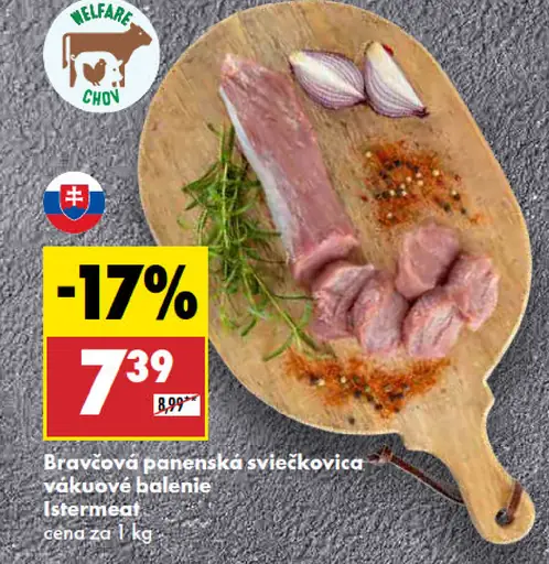 Istermeat Bravčová panenská sviečkovica