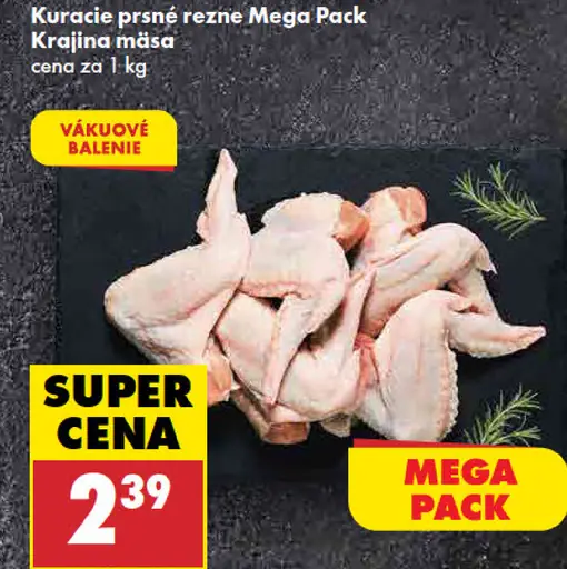 Kuracie prsia Mega Pack Krajina mäsa