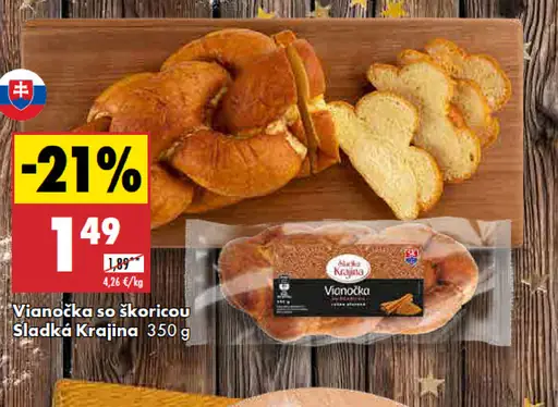 Sladká Krajina Vianočka škoricová