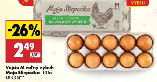 Moja Slepôčka Vajcia M voľný výbeh