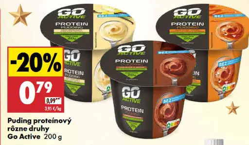 Go Active puding proteínový