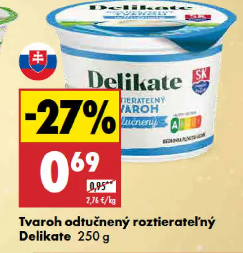 Delikate Tvaroh roztierateľný