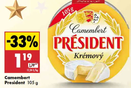Président Camembert Krémový