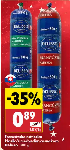 Francúzska nátierka klasik / s medvedím cesnakom Delisso