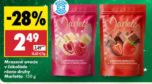 Marletto Mrazené ovocie v čokoláde