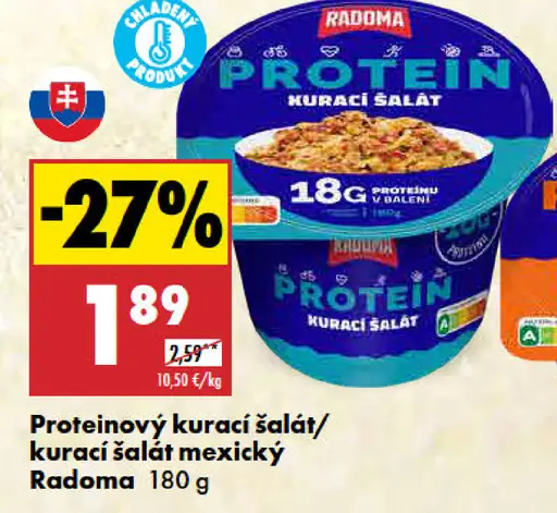 Radoma proteinový kurací šalát