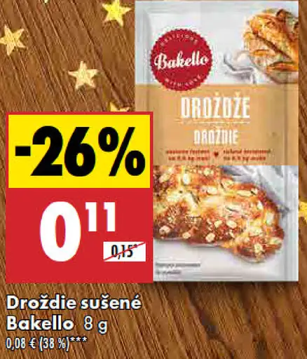 Bakello Droždie sušené