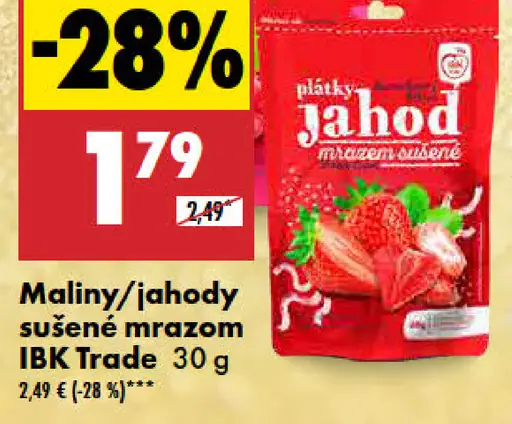 IBK Trade Maliny sušené mrazom