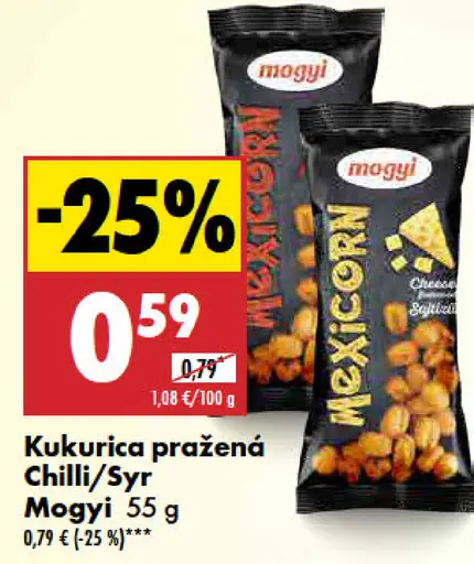 Mogyi Kukurica pražená chilli/sýr