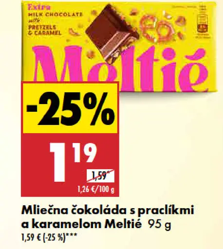 Milka Mliečna čokoláda s praclíkmi a karamelom