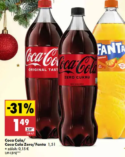 Coca-Cola, Coca-Cola Zero, Sprite, Fanta