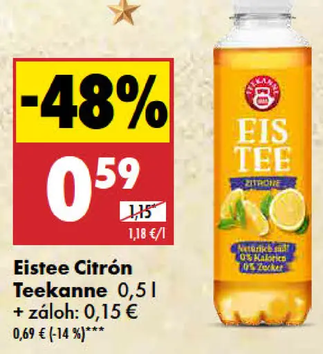 Teekanne Eistee Citrón