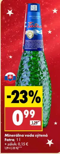 Fatra Prírodná minerálna voda sýtená