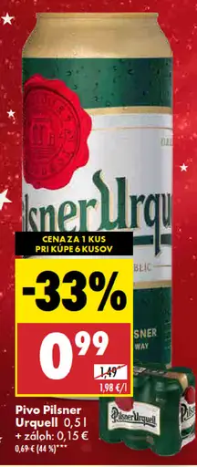 Pilsner Urquell plechovka