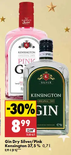 Kensington Gin Dry Silver/Pink