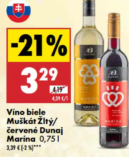 Muškát Žltý červené Dunaj Marina