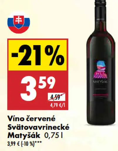 Svätovavrinecké červené Matyšák